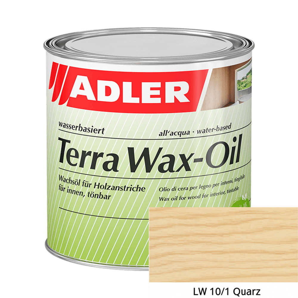 Terra Wax-Oil — масло с воском на водной основе для дерева внутри помещений | Adler (Австрия)