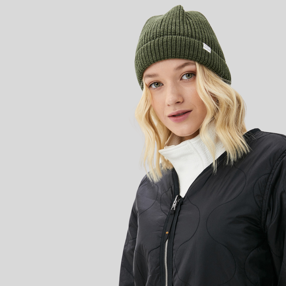 Шапка Alpha Industries Essential Watch Cap Olive (Зеленая)