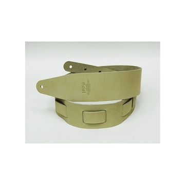 FL50029L Leather Ремень для гитары, кожаный, винтажно-белый, Fidel