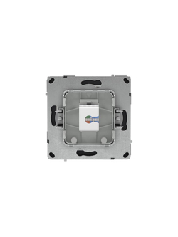 Розетка компьютерная 1-м KANT RJ45 кат.6A без шторки черн. уголь DKC 7012673