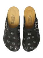 Мужские Клоги Black Paisley Suede