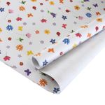 Упаковочная бумага (0,7*1 м) Цветочный паттерн, 10 шт.