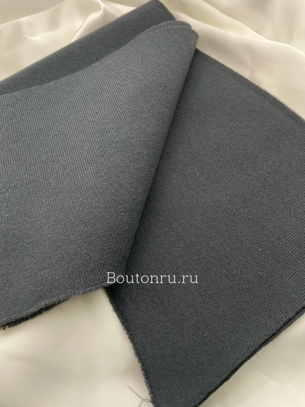 Подвяз трикотажный графит 0,9 м, ширина 15-16 см