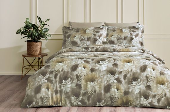 Постельное белье FLOWERY жатка deluxe TIVOLYO HOME Турция