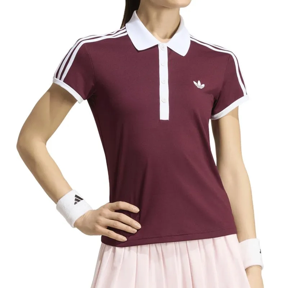 Женское поло Adidas Tennis Classics - maroon