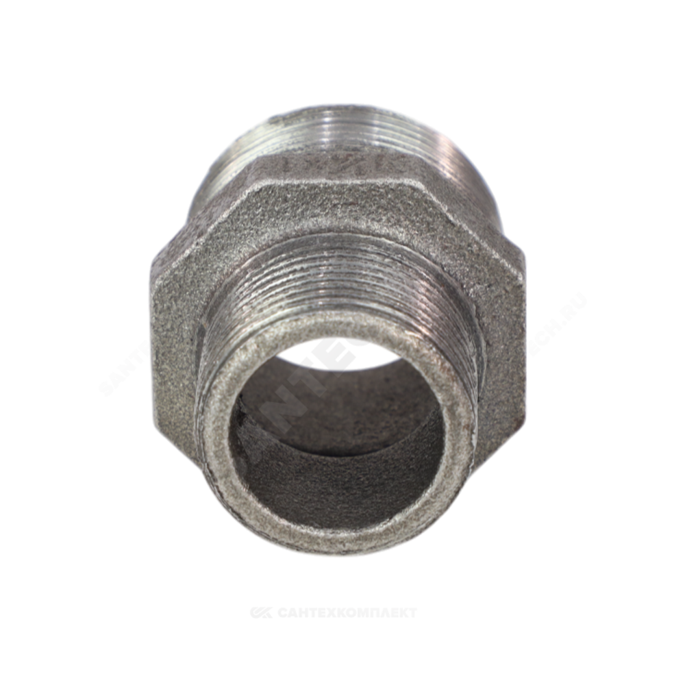 Ниппель переходной чугун Ду 40х25 (1 1/2"х1") НР Fittex PLUS