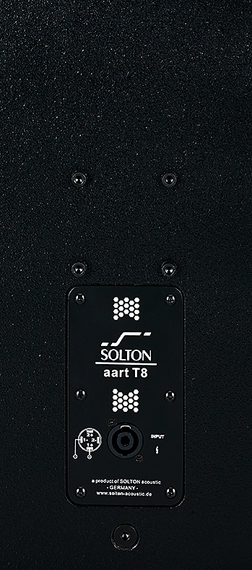 Solton T 8 - Пассивная 2-х полосная акустическая система; 8" НЧ / 1,35" ВЧ; 200 / 800 Вт; 
4 Ома; 80