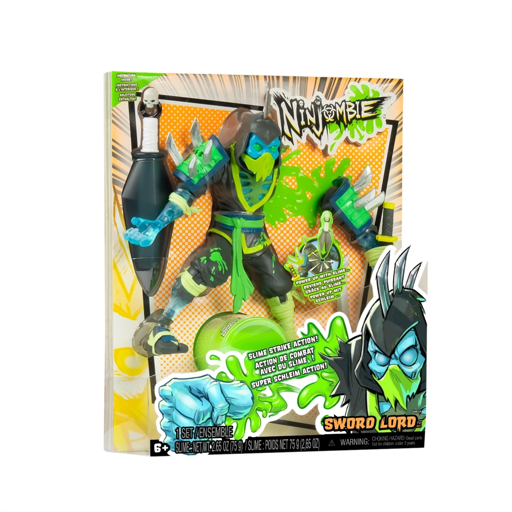 Игровой набор Ниндзомби фигурка со слаймом Грейв Спин Ninjombie 68757