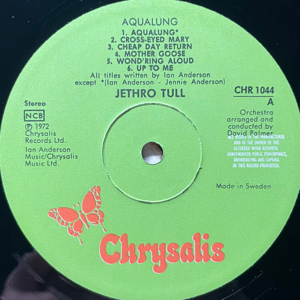 Jethro Tull ‎– Aqualung (Швеция)