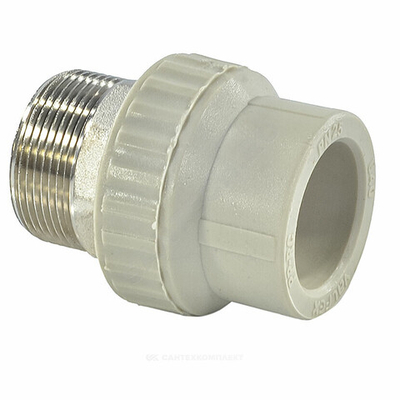 Муфта PP-R комбинированная серая Дн 40х1 1/2" НР под ключ VALFEX 10135240Г