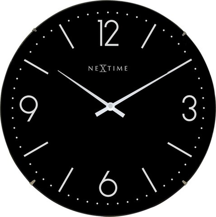 Настенные часы NeXtime Basic Dome, стекло, 35 см