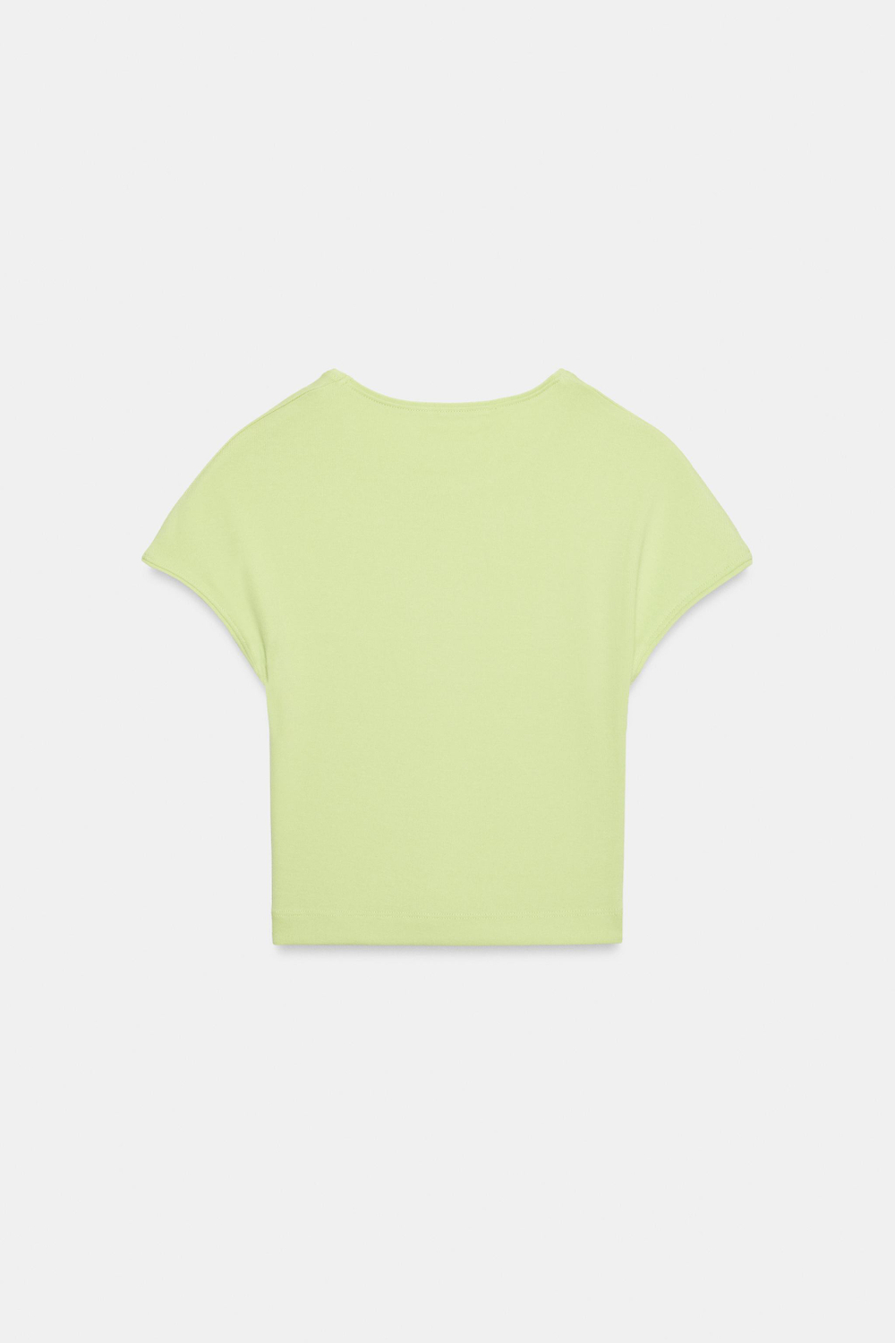 ФУТБОЛКА CROPPED С КОРОТКИМИ РУКАВАМИ — ZARA