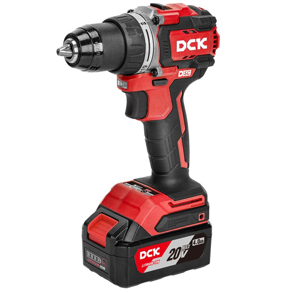 DSC (KDJZ2090(TYPE EK)) Дрель-шуруповерт аккум бесщеточная, 18В, 2*4А/ч, 90нм, 0-2200об/мин, кейс