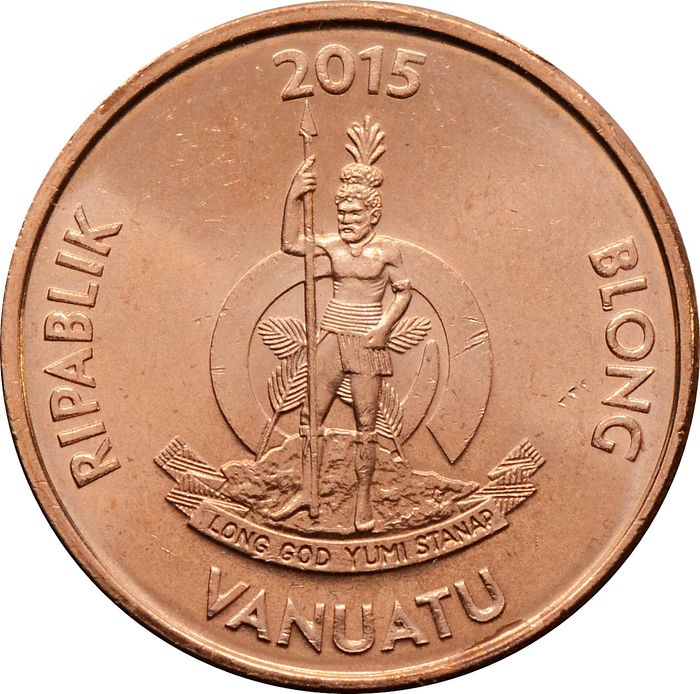 5 вату 2015 Вануату UNC
