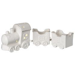 ФИГУРКА "ПАРОВОЗИК ДЛЯ ПОДАРКОВ" С LED-ПОДСВЕТКОЙ 30,7*6,7*10,7 СМ