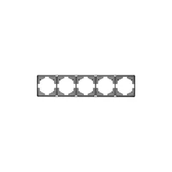 Рамка на 5 постов KRANZ Miele Round Титан KR-78-0755-2
