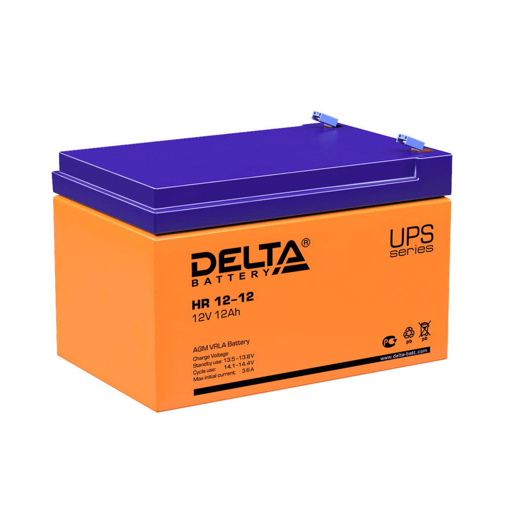 Аккумулятор DELTA HR 12-100 | 100 Ач | 12В AGM