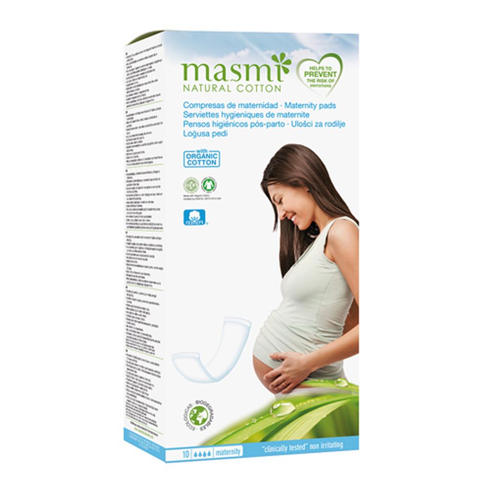 Гигиенические прокладки для послеродового периода из органического хлопка (MASMI NATURAL COTTON)