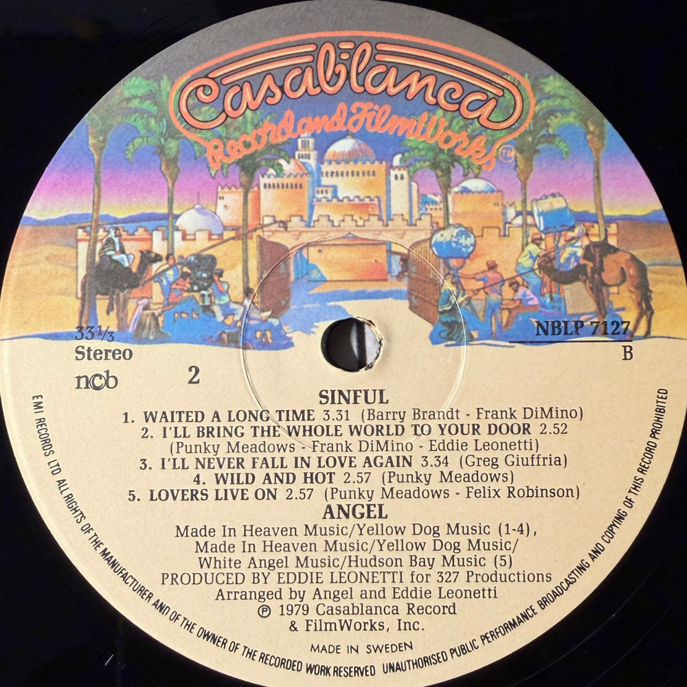 Angel ‎– Sinful (Швеция 1979г.)