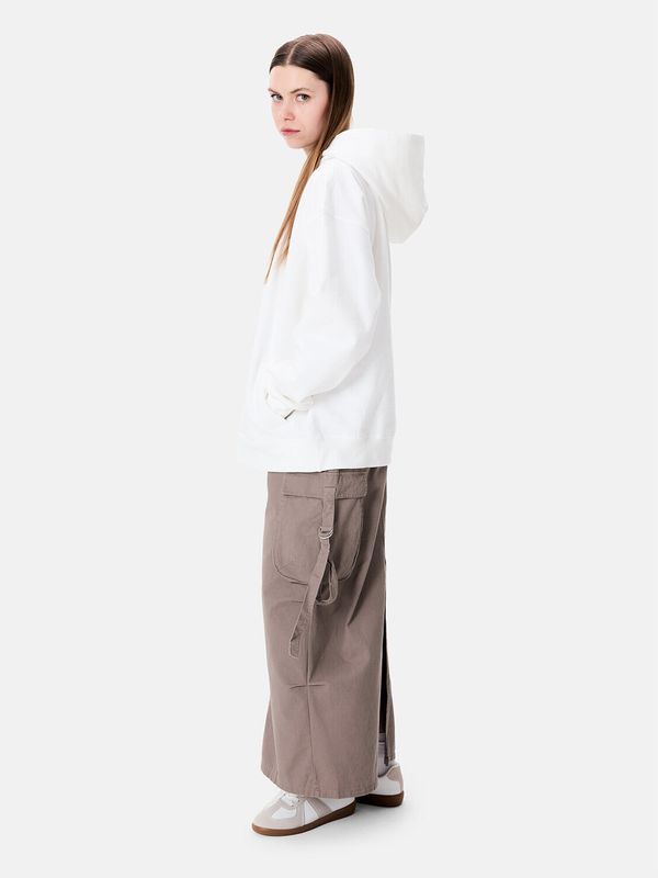 Худи «Y» Garment Dyed молочное - фото 6
