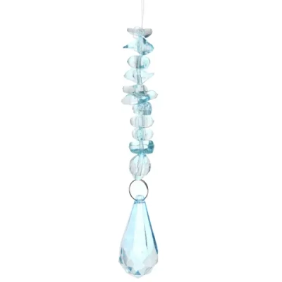 Подвеска «Изящный камень» 13 см, Голубой