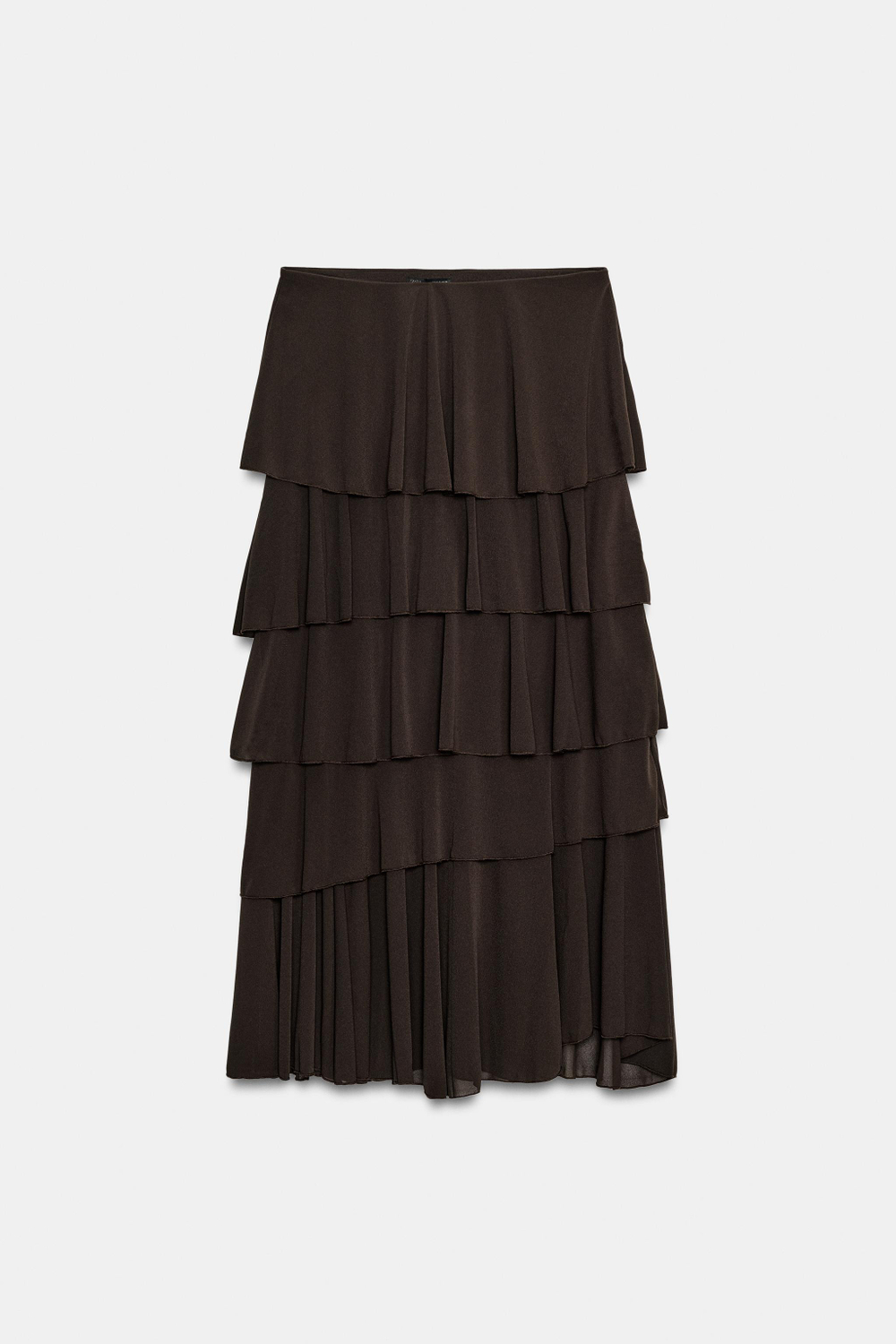 ЮБКА МИДИ С ВОЛАНАМИ — ZARA