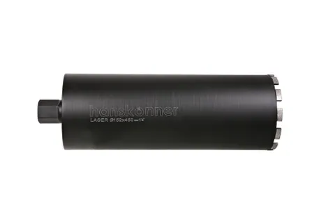 Коронка алмазная LASER по железобетону 152 мм, 1 1/4" , L=450мм, Штурм