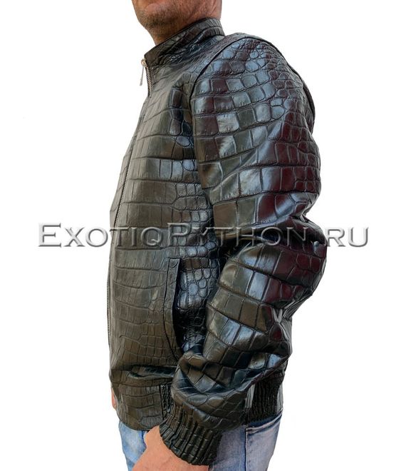 Куртка из кожи крокодила JT-39