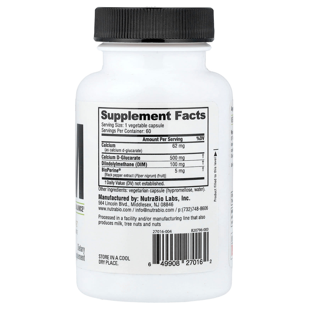NutraBio, DIM`` 60 капсул