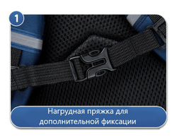 Школьный рюкзак для мальчика  космонавт, сине-зеленый