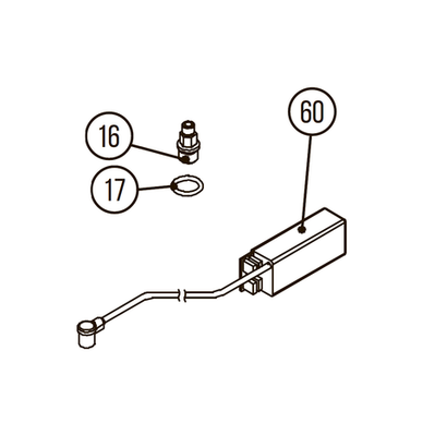 Комплект №4 для Hybest GSR40A / GBW120 / GBW200 / GFN3490B (блок зажигания + свеча + кольцо)