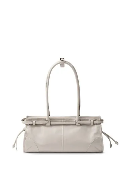 Кожаная средняя сумка Prada Bonnie белый