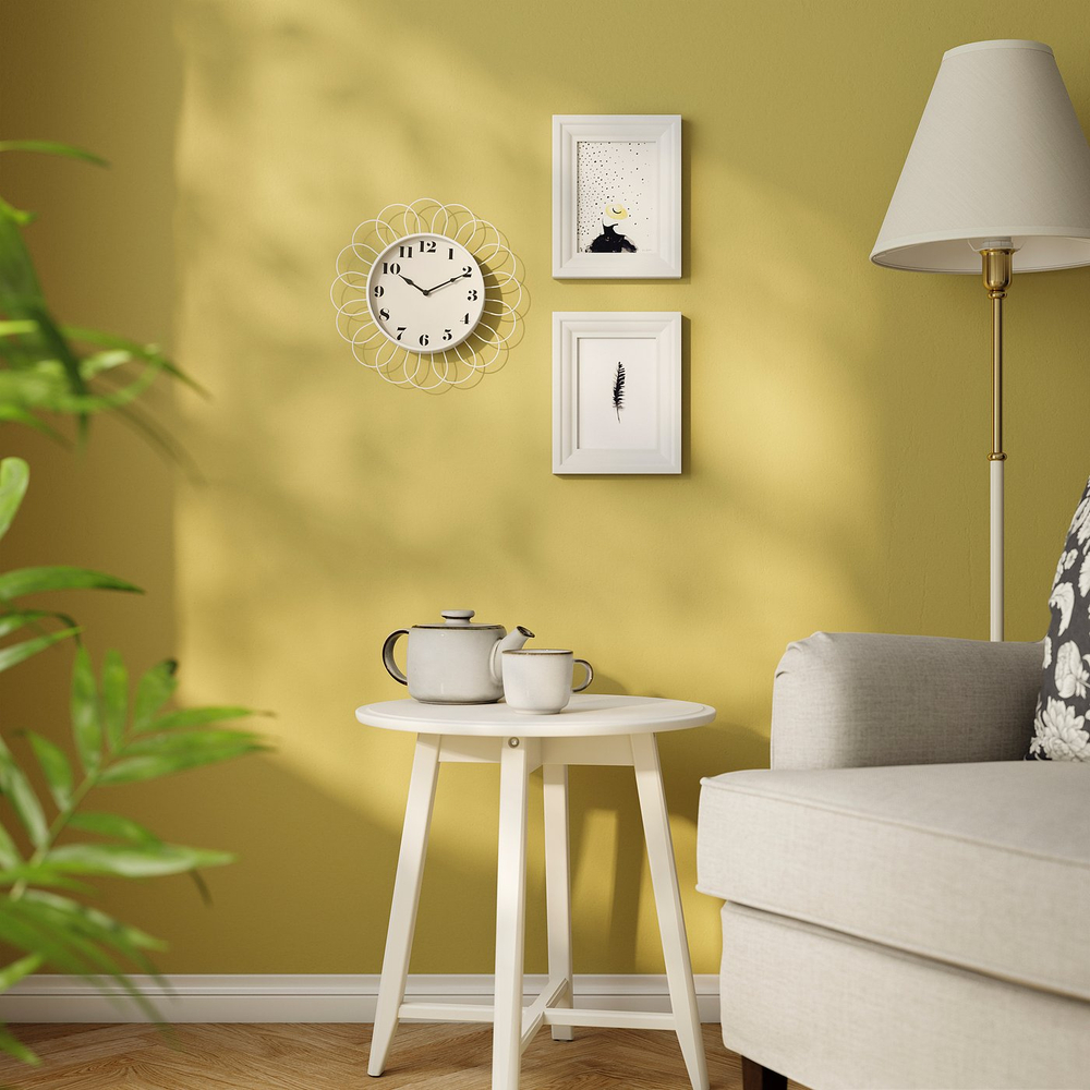 IKEA KOPPARDUVA  (ИКЕА КОППАРДУВА)  -  Часы настенные - белые/бежевые 29 см