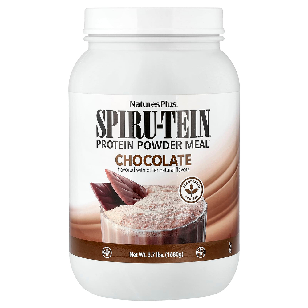 NaturesPlus, Spiru-Tein®, протеиновый порошок, со вкусом шоколада, 1680 г (3,7 фунта)