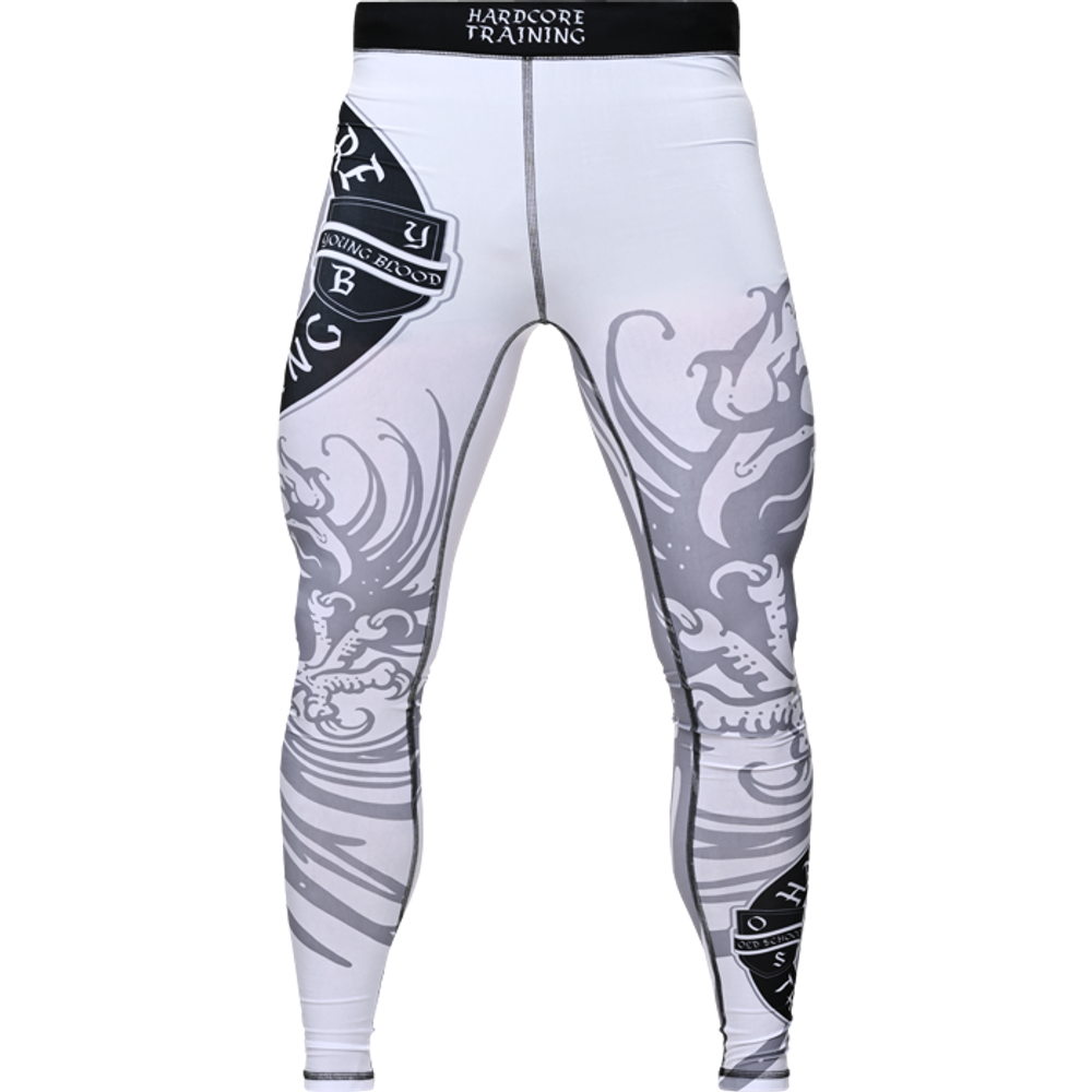 Компрессионные штаны HT Heraldry White
