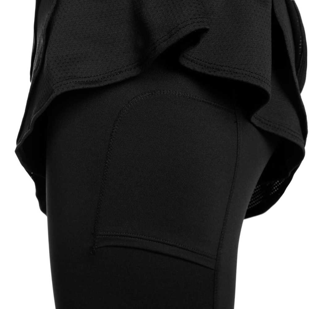 Женская теннисная юбка Lucky in Love Needle Out Scallop Scapri Women - Black