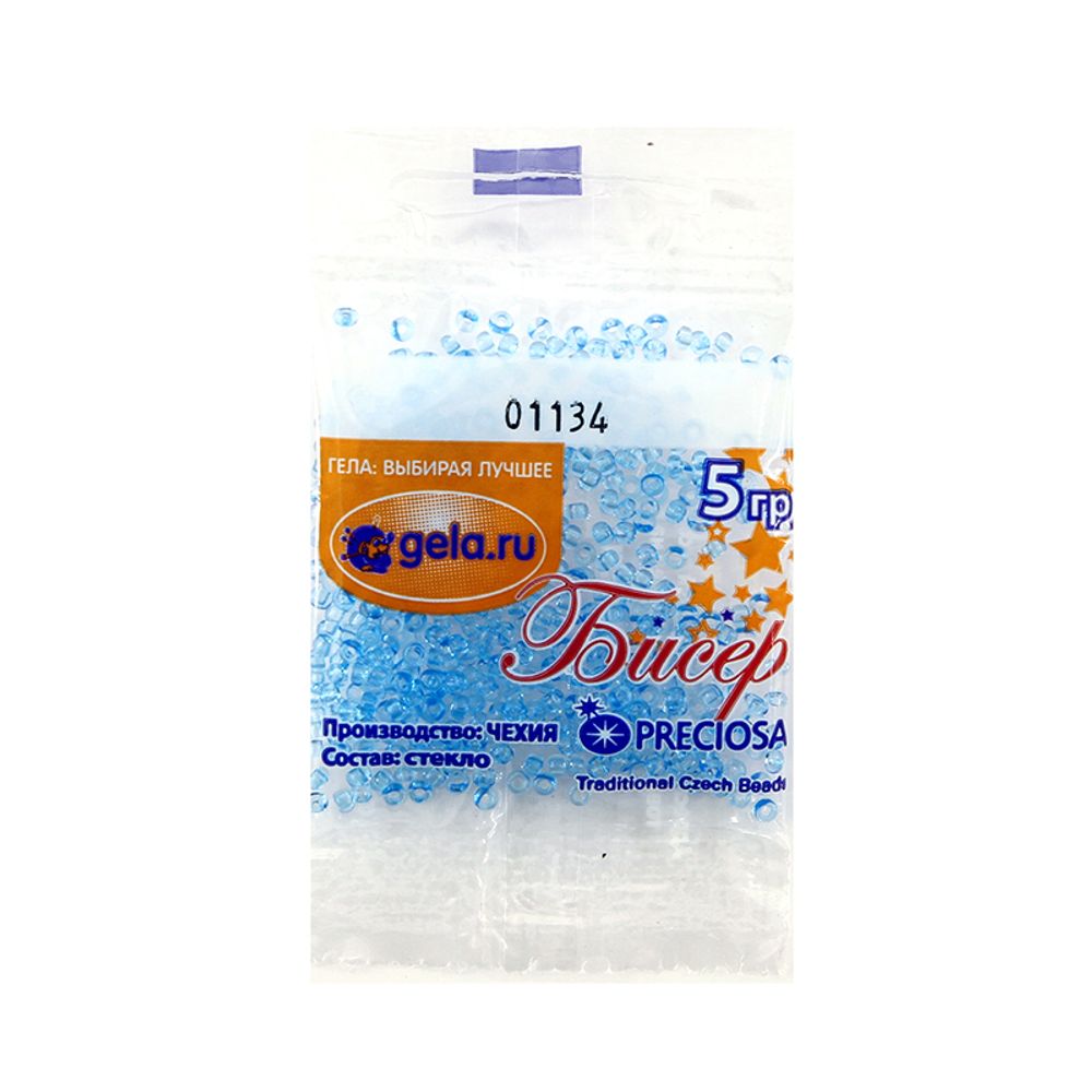 Бисер Preciosa 10/0, 50 г (10 шт по 5 г), цв.01134