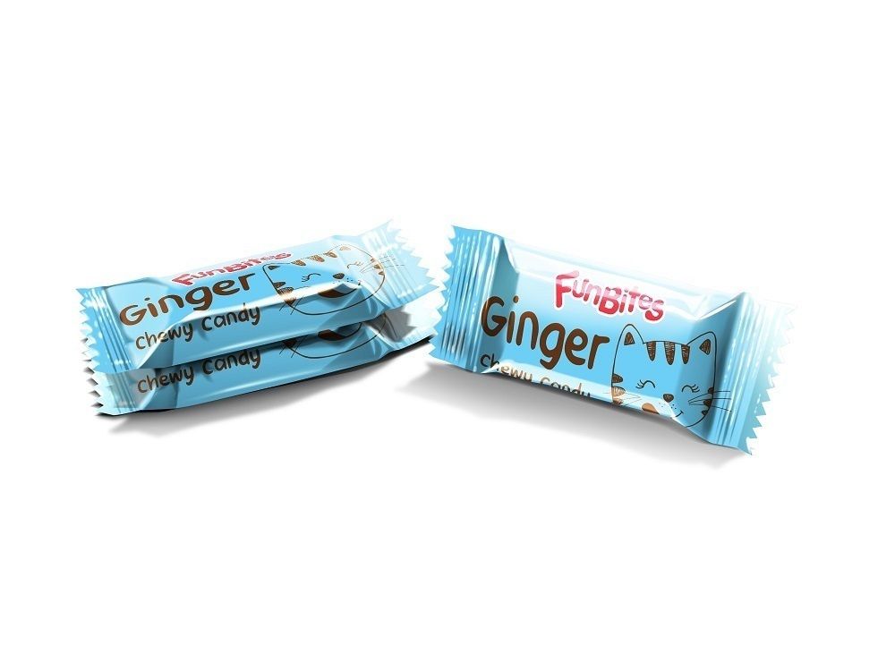 Имбирные жевательные конфеты с куркумой и манго FunBites Ginger Chewy Candy 36 гр