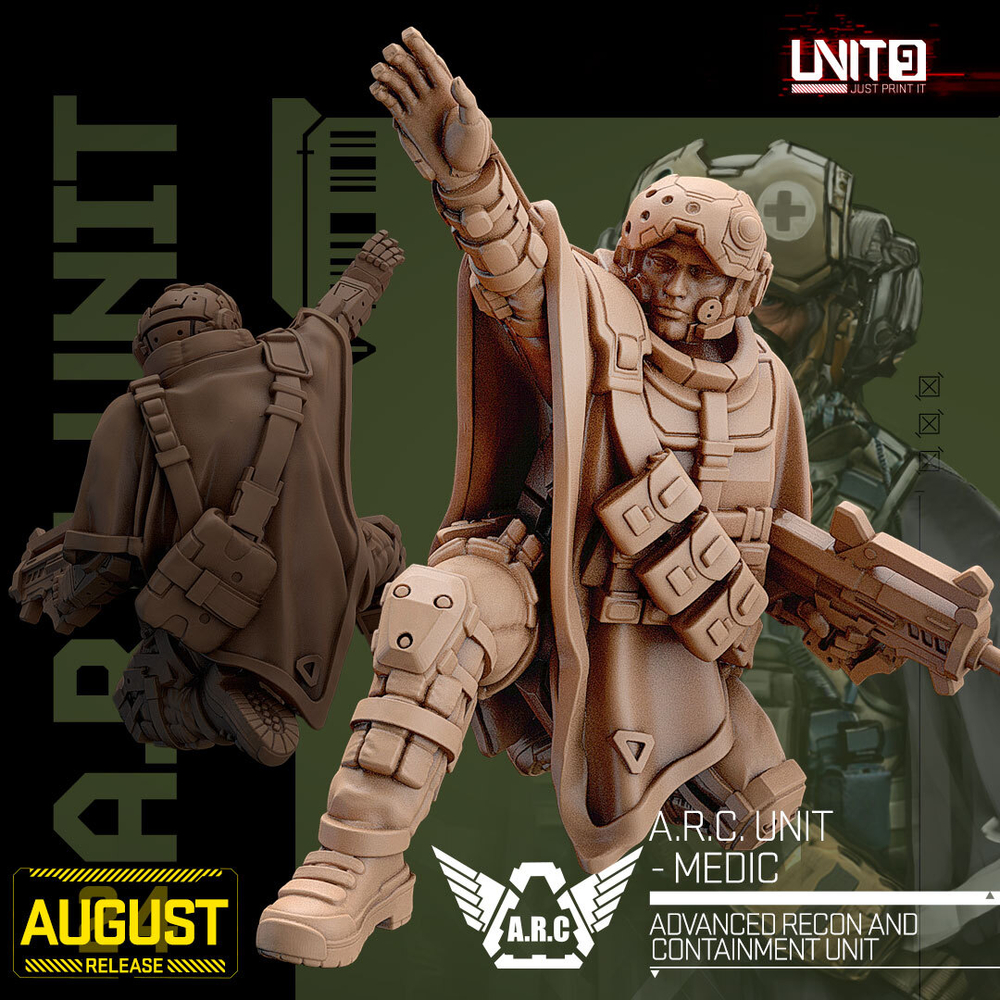 Подразделение штурмовиков АРС Cyberpunk - A.R.C. Unit - Stormtroopers 32mm Миниатюры