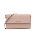 Кожаная сумка-мессенджер/кошелек Michael Kors - пудро-розовый(32R4GJ6C9L)
