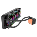 Жидкостное охлаждение Alseye H360, 3х120мм, 800~2000rpm, 4-pin, Al, черный/RGB, 3 секции, 45.2CFM, 35.2дБ, INTEL 1200/115x/775/2066/2011/1366, AMD AM5/AM4/AM3(+)/AM2(+)FM1 (AS.02.02.0023)