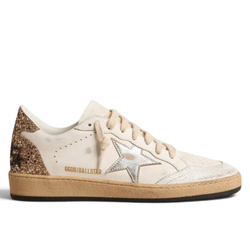 Women's Golden Goose Ball Star with Metallic leather star and Glitter heel tab