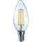 Лампа светодиодная Navigator C35F 220V Е14 6W 4000K Filament свеча 28761