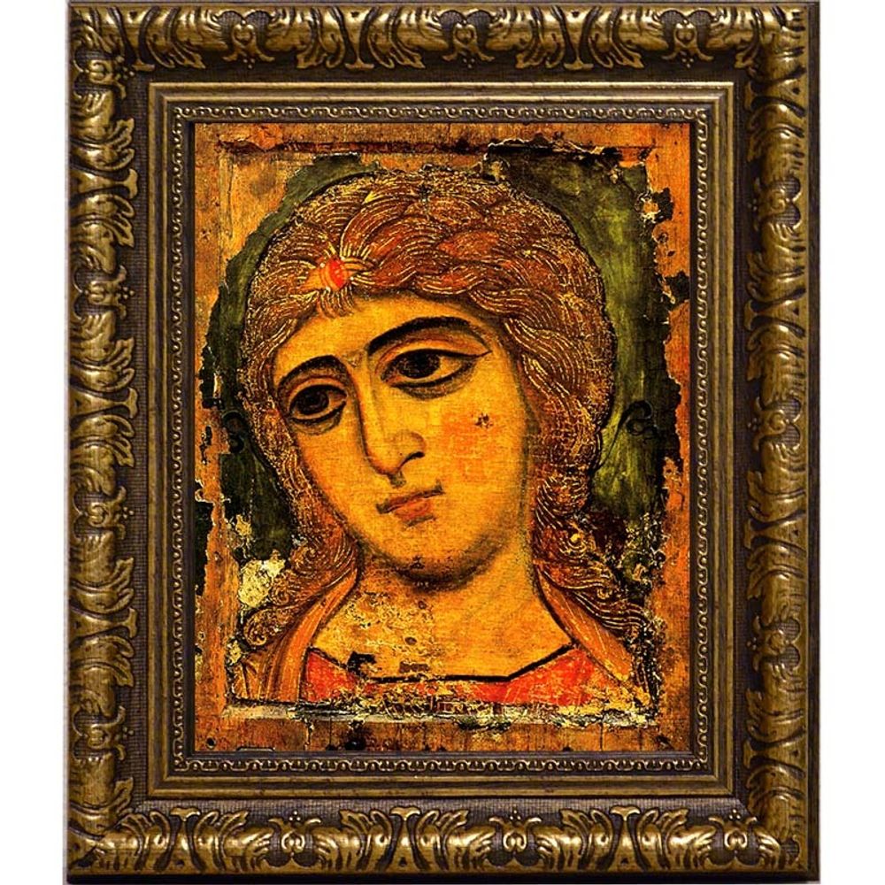 Ангел Златые Власы. Архангел Гавриил. Копия иконы XII века на холсте.