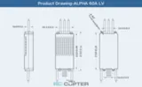 ESC регулятор мотора T-Motor Alpha 60A LV 4-6S