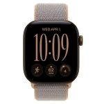 Умные часы Apple Watch Series 12 GPS, 42mm, Dark Bronze Aluminum Case with Chambray Blue Sport Loop