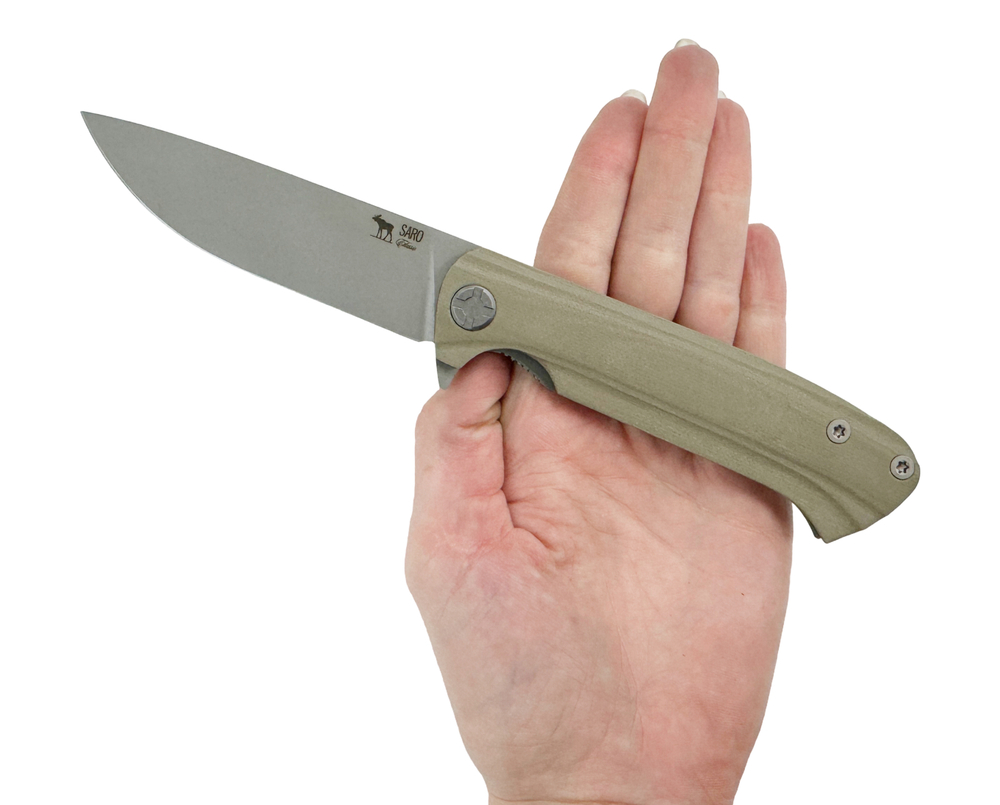 Складной нож Чиж Next, AUS10, G10, песочный, Saro