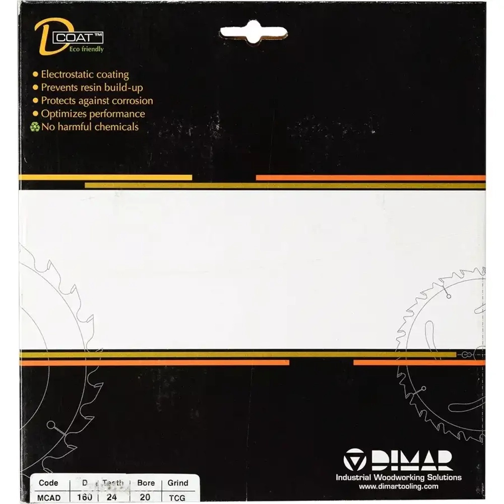 Пила по дереву D160x20x2,2 Z24 DIMAR 91334013