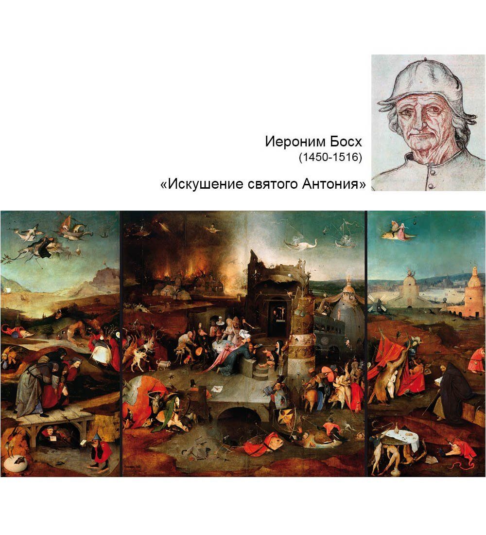 pr-JB18 Фрагмент триптиха «Искушение св. Антония (Затворник)» И.Босх (Museum.Parastone)