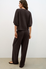 БРЮКИ WIDE LEG ИЗ ТКАНИ В ДЕРЕВЕНСКОМ СТИЛЕ — ZARA
